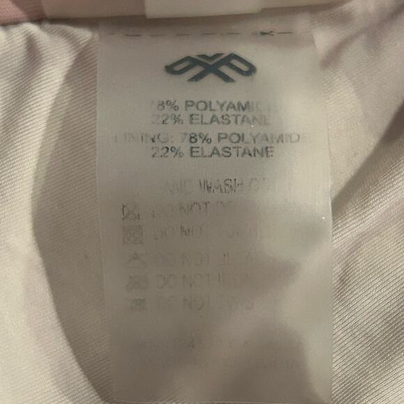 Pilyq pink stitched Ellie banded triangle bikini top sz large - Picture 9 of 9